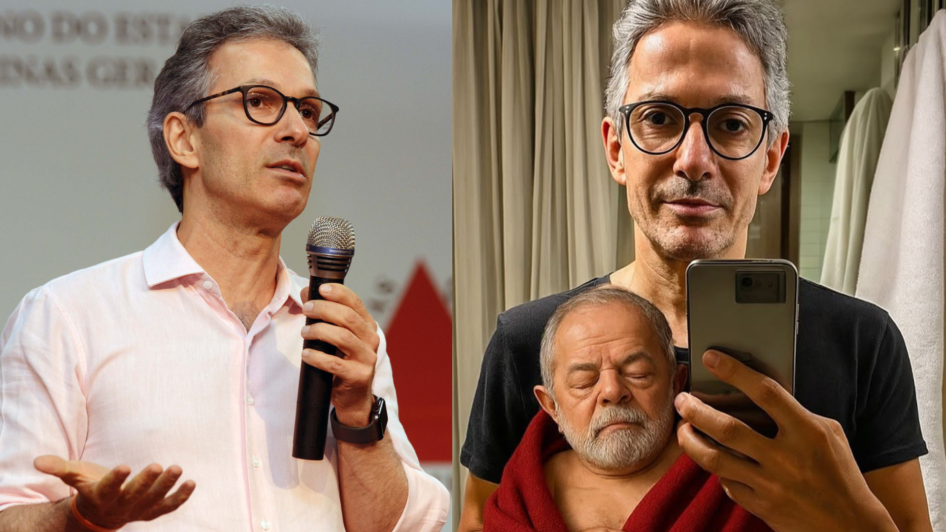 “Apertou, faz caquinha“: Zema publica imagem de Lula como bebê reborn