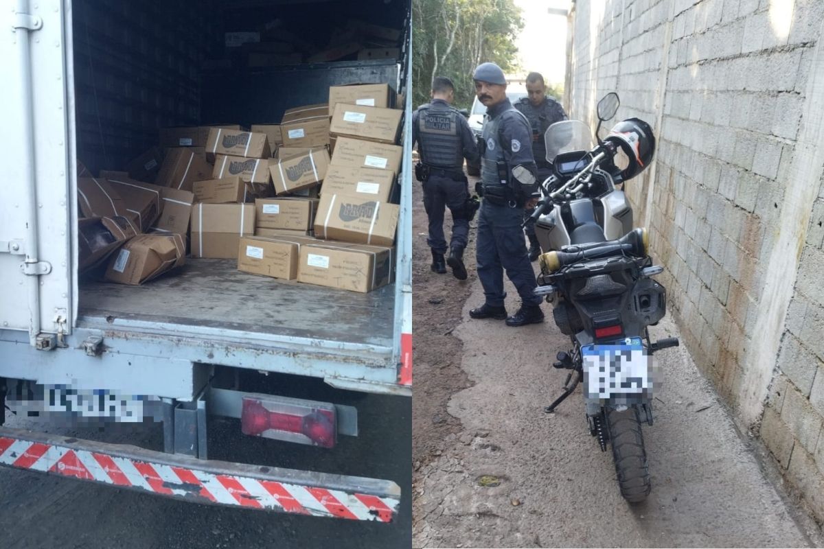 PM encontra reféns presos dentro de baú de caminhão roubado em SP