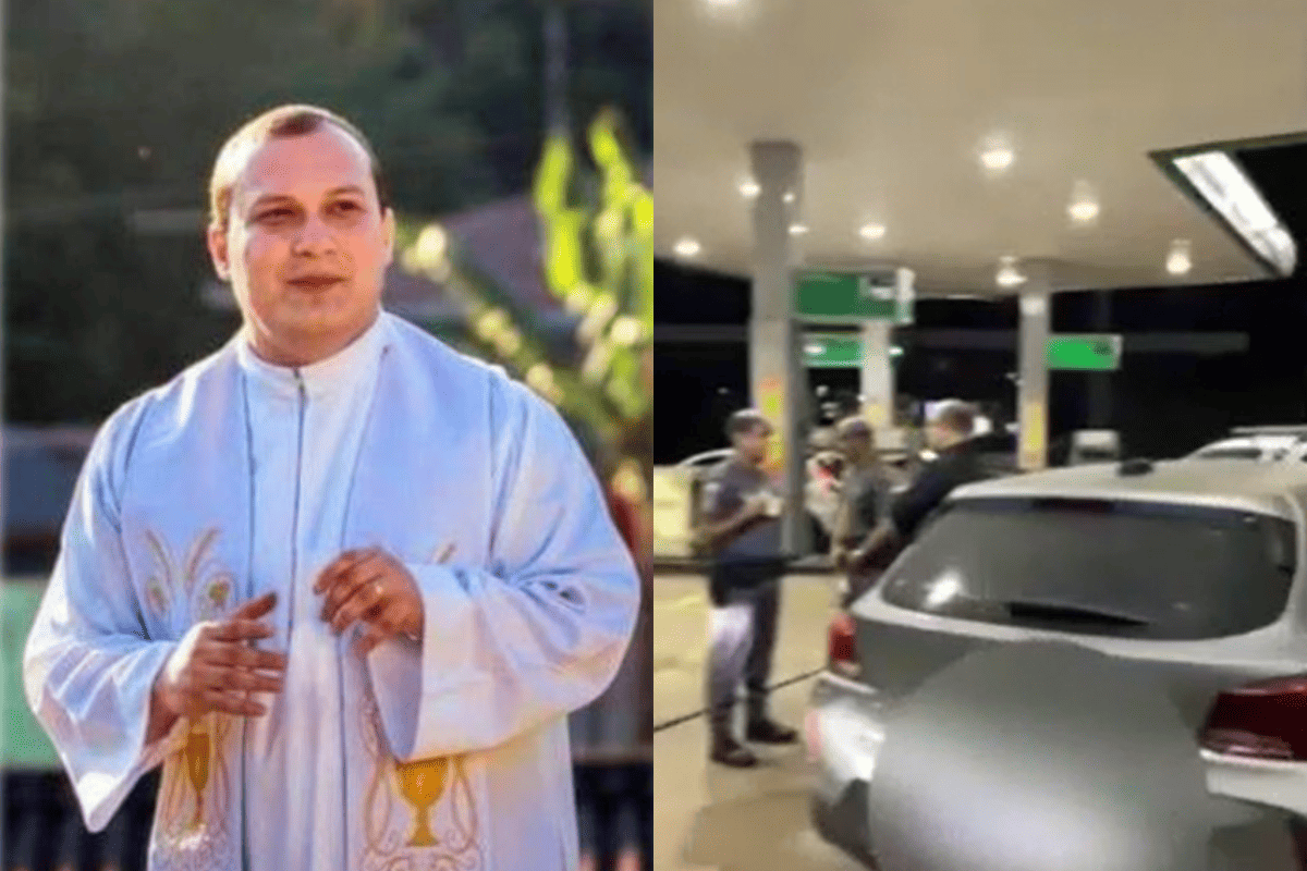 Padre bêbado que xingou frentistas em posto de SP é afastado da igreja