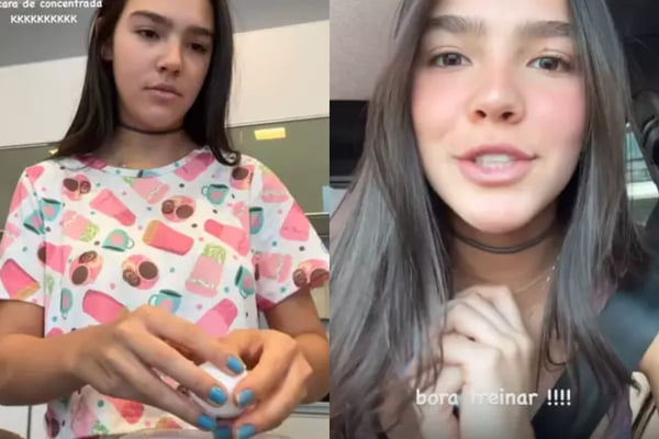 Duda Guerra aparece com aliança após rumor de término com Benício Huck