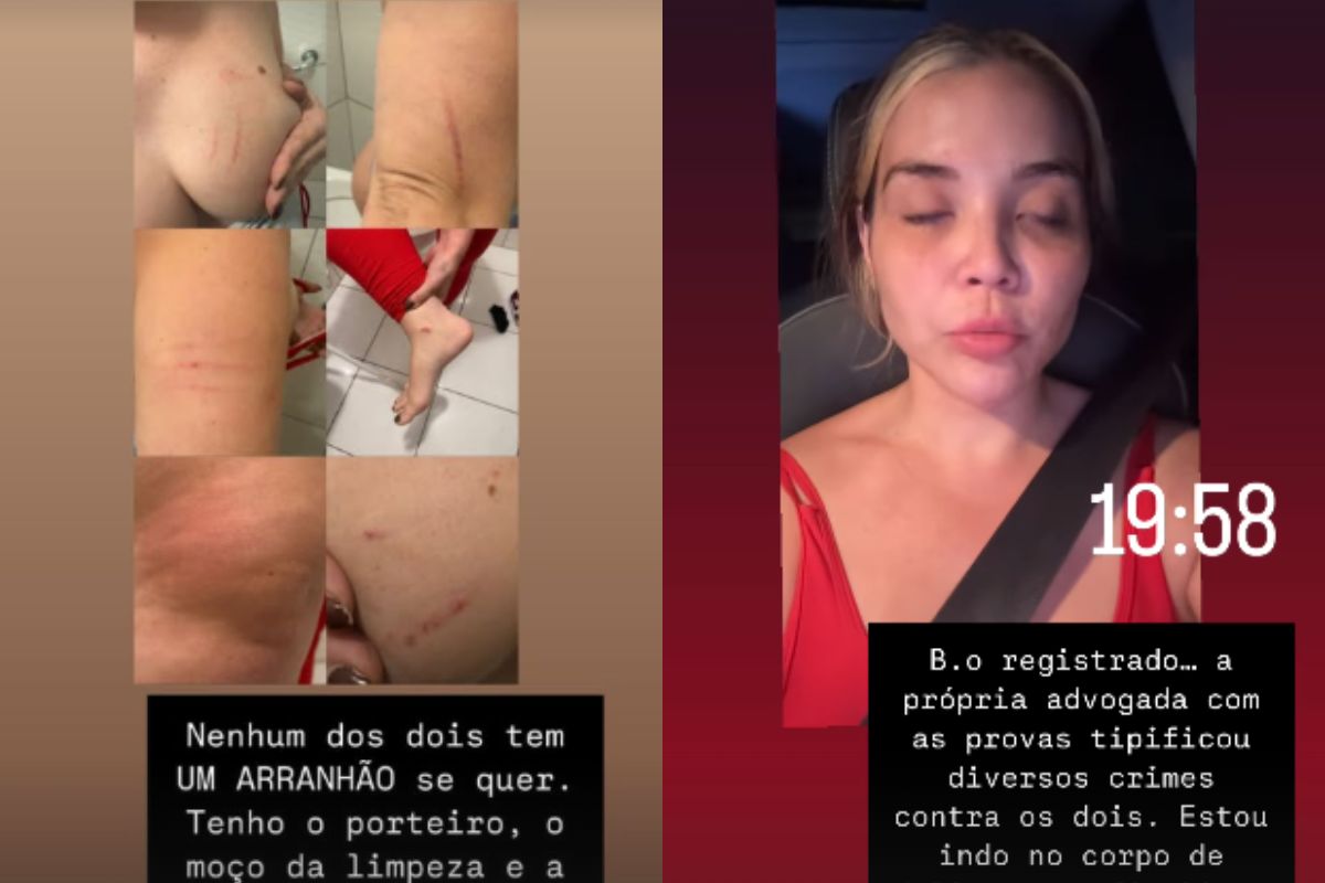 Vídeo: influenciadora é agredida por sogra enquanto ex a imobiliza