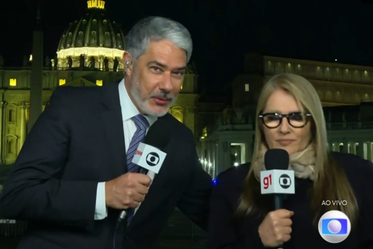 Ilze Scamparini “foge” de William Bonner em ao vivo e climão viraliza