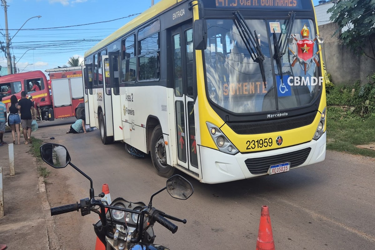 Criança de 7 anos morre após ser atropelada por ônibus no DF