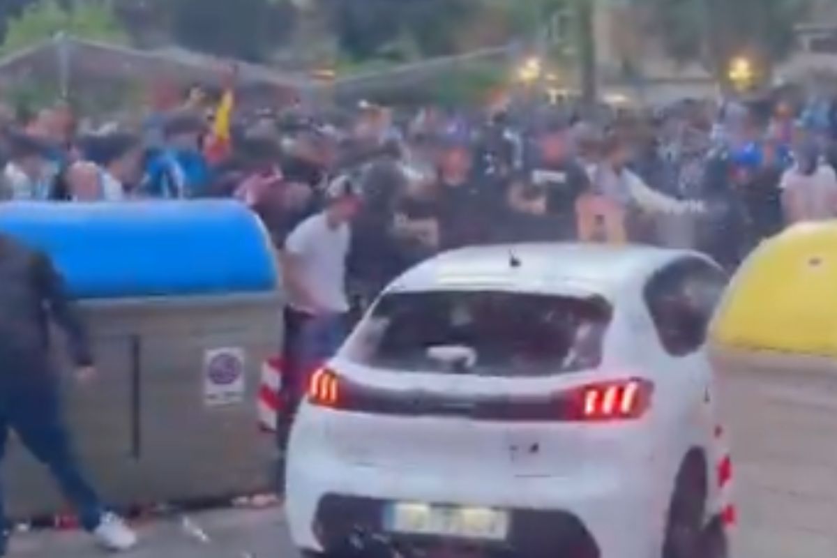 Torcedores são atropelados em massa antes de Espanyol x Barcelona