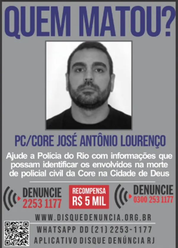 Quem é o suspeito de ser o atirador do CV que matou policial de elite