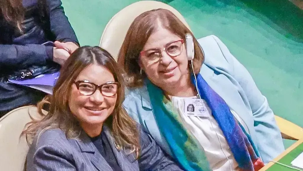 Janja agradece a Cida Gonçalves por trabalho no Ministério das Mulheres
