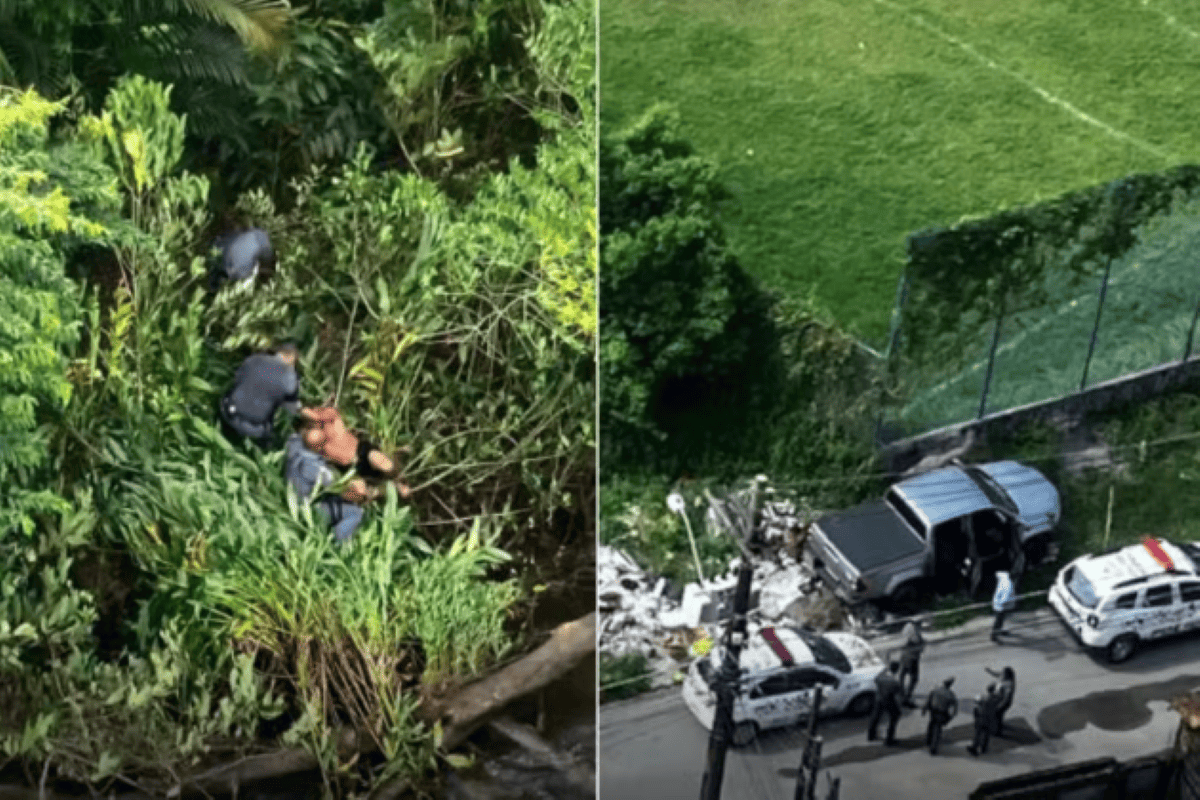 Vídeo: homem rouba carro e é preso após ser perseguido por helicóptero