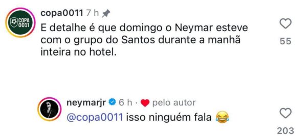 Neymar responde comentário sobre responsabilidade: “Isso ninguém fala”