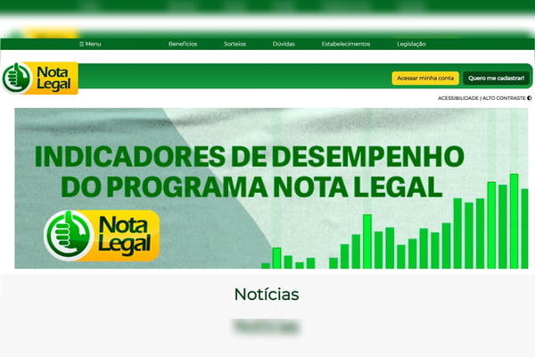 Foi premiado no Nota Legal? Veja passo a passo para cadastrar conta