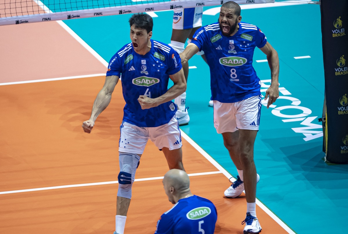 Veja ponto que deu título da Superliga Masculina de vôlei ao Cruzeiro