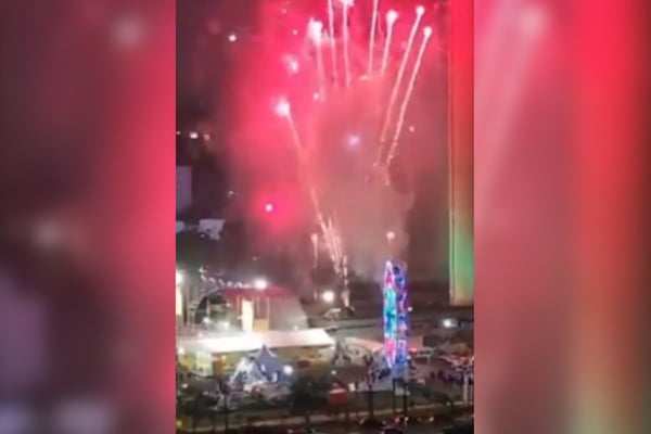 São Bernardo solta fogos com ruído em festa após proibir prática. Veja