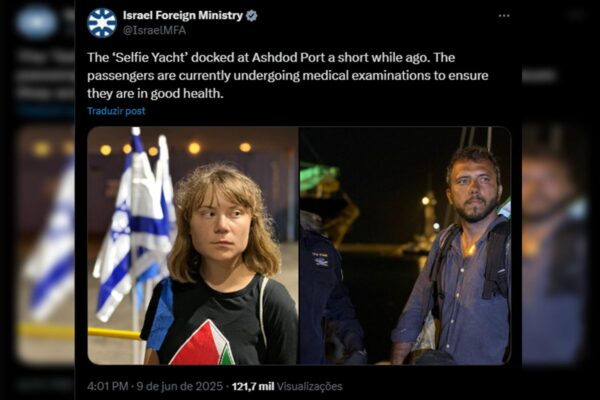 Barco em Gaza: Israel diz que brasiliense e Greta passaram por exames