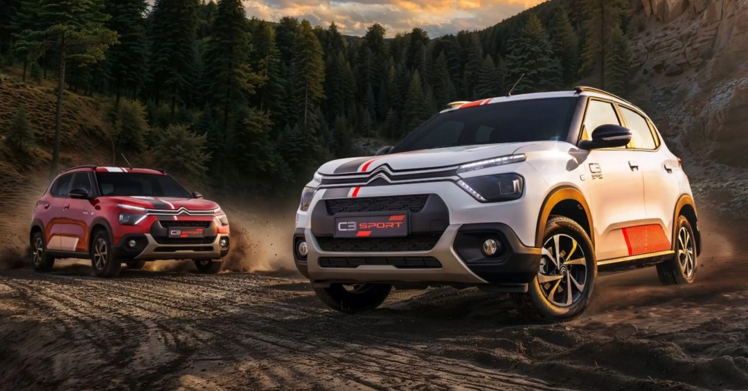 Citroën C3 ganha visual esportivo na Índia…