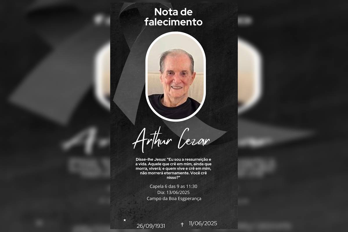 Morre, aos 93 anos, Arthur Cezar, procurador aposentado e 1º servidor do MPDFT