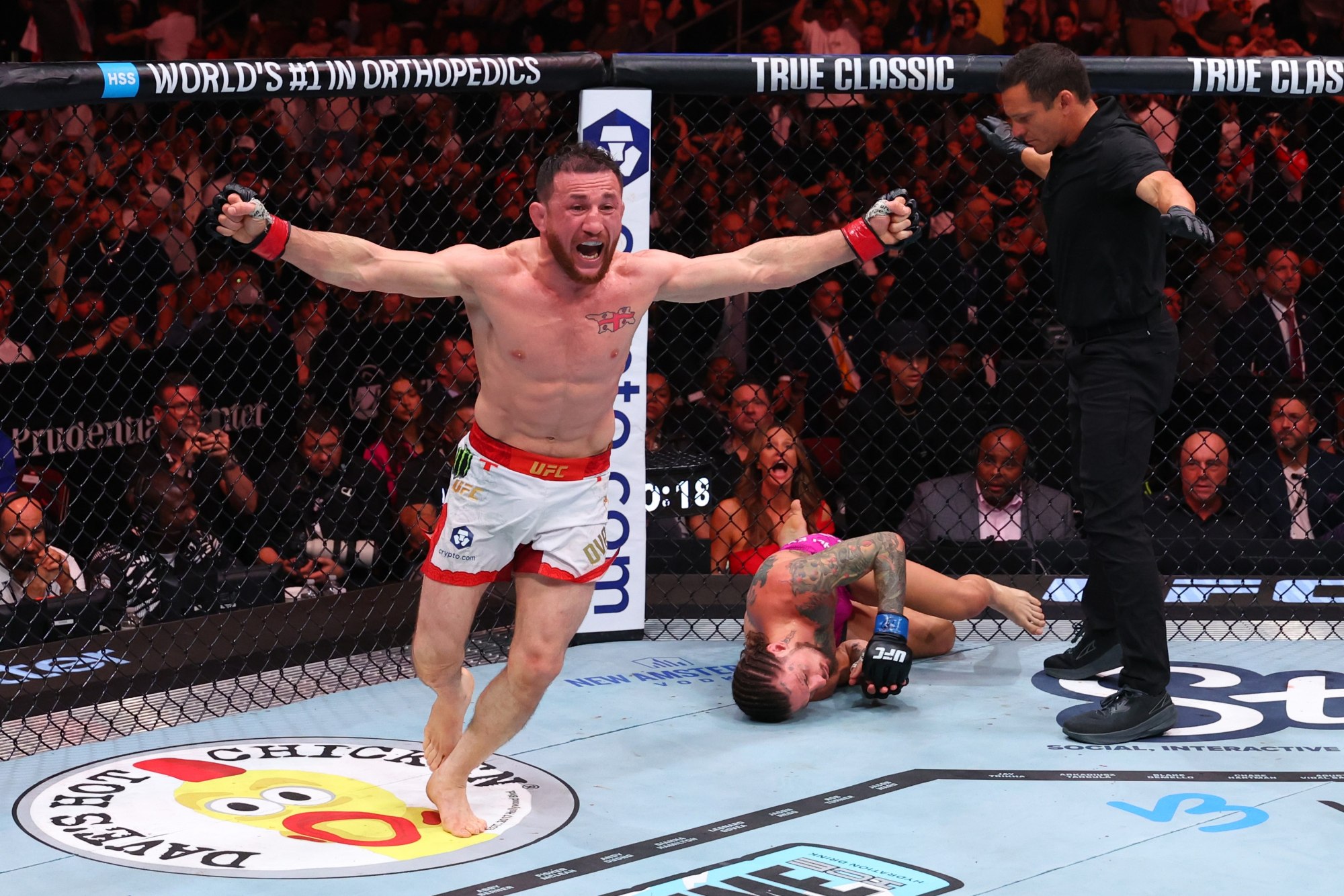 UFC 316: Dvalishvili mantém título dos galos. Brasileiros não vencem