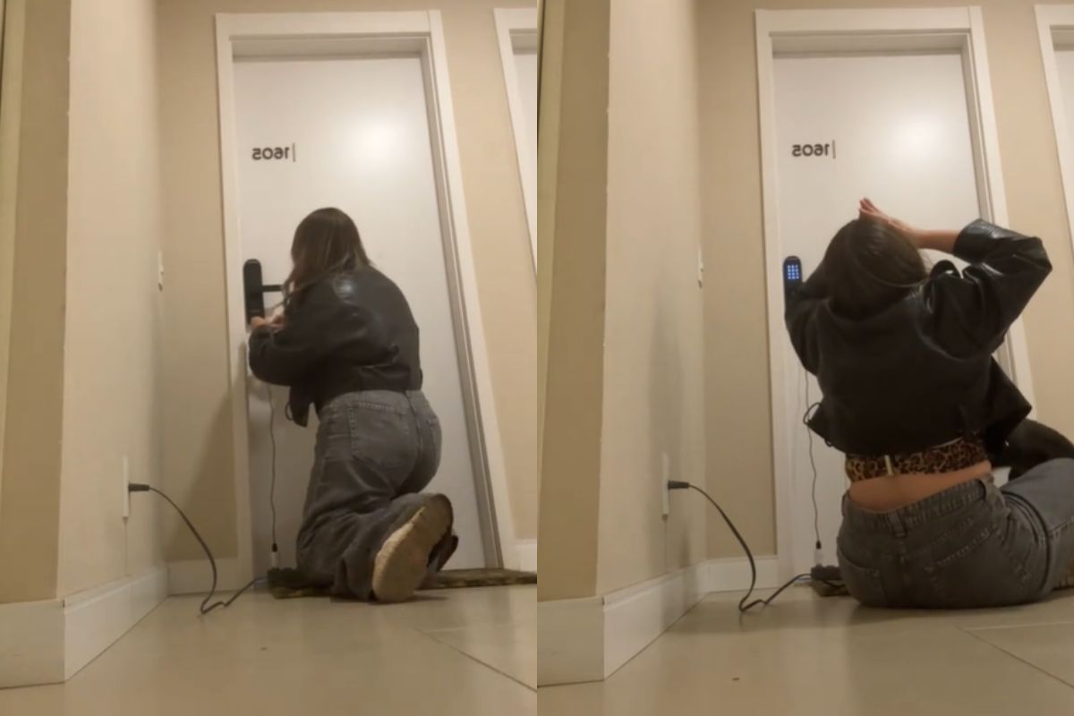 Vídeo: jovem viraliza ao expor perrengue com fechadura digital de casa