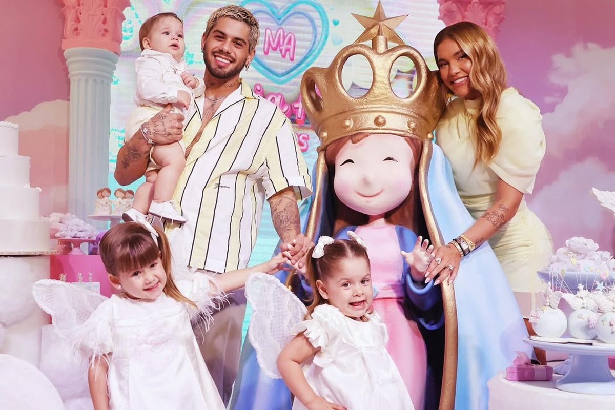 Virginia e Zé Felipe fazem festão para filha; veja fotos da decoração