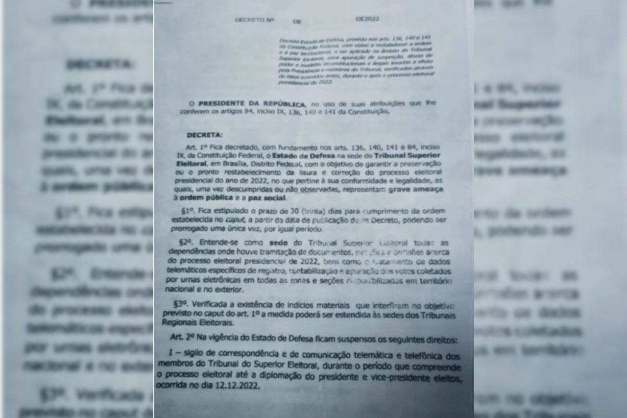 Moraes manda Google informar quem inseriu “minuta do Golpe” na web
