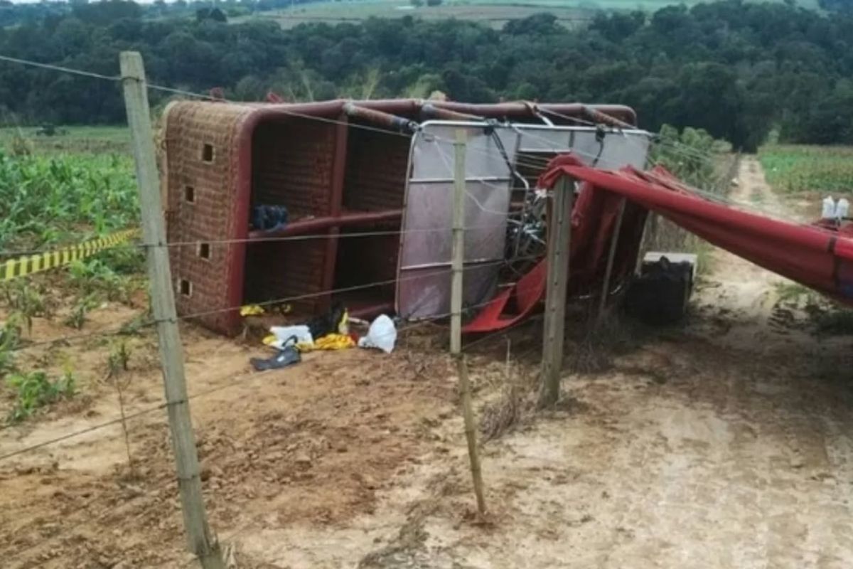 Mulher que morreu em queda de balão no interior de SP estava grávida