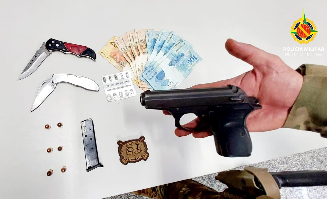 PMDF apreende arma de fabricação argentina com adolescente