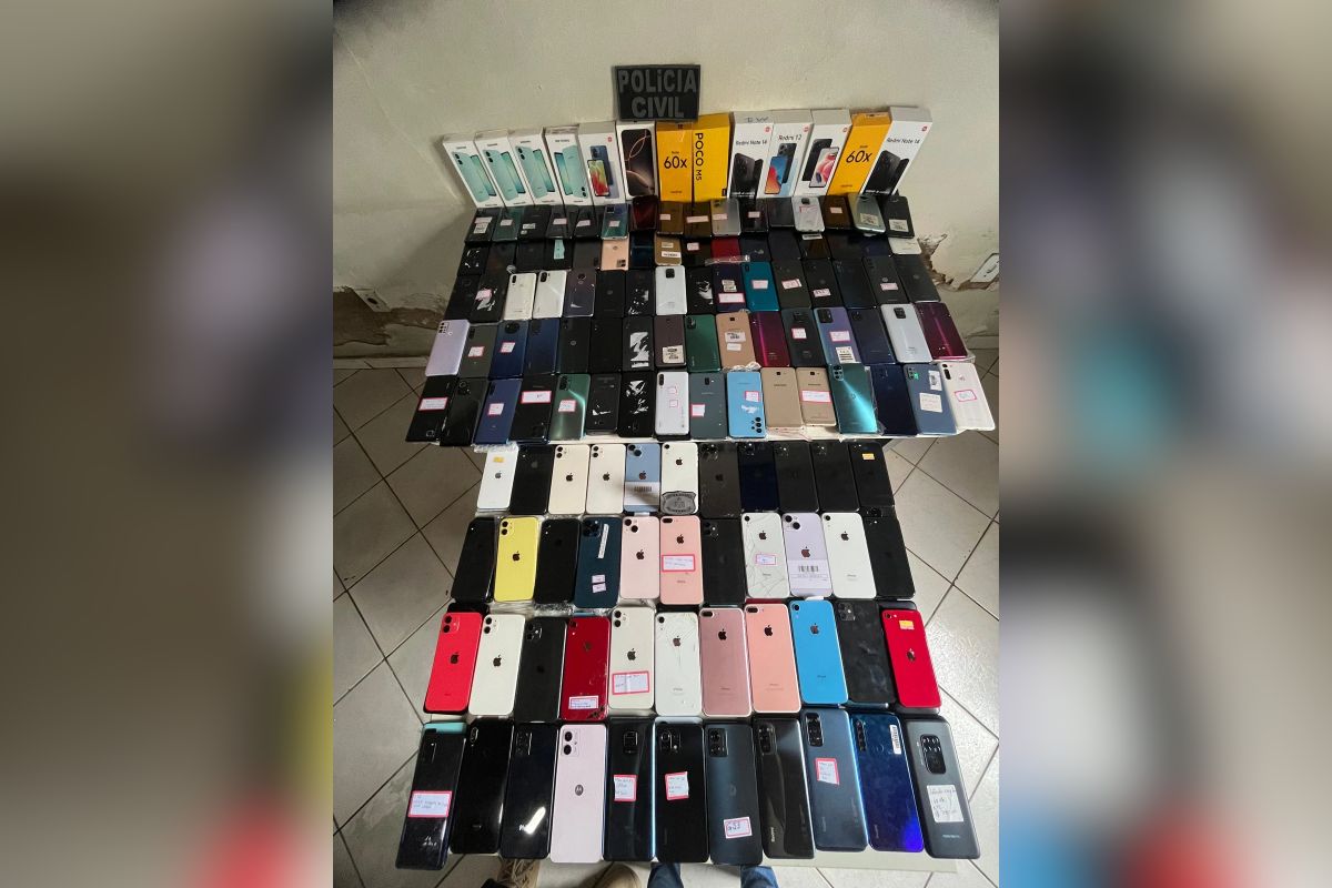 Polícia recupera mais de 200 celulares roubados em SP e vendidos na BA