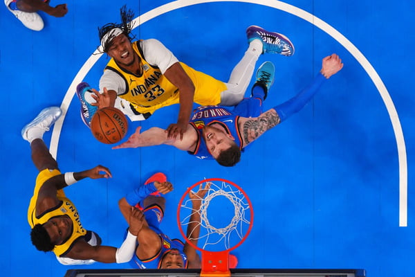 OKC tem vitória folgada em Jogo 2 e empata com Pacers na final da NBA