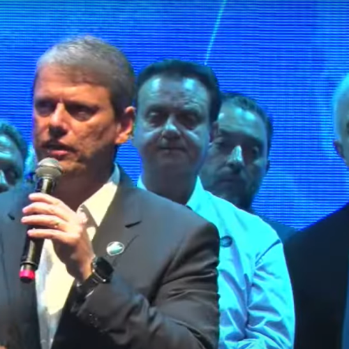 Ao lado de líderes da direita, Tarcísio cita grupo “unido“ para 2026