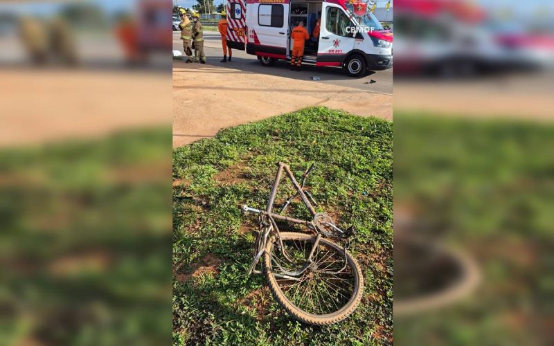 Ciclista morre atropelado na Via Estrutural neste sábado (3/5)