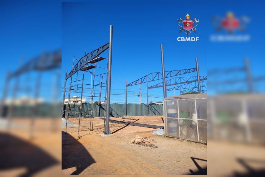Operário morre após ser atingido por estrutura metálica em obra no DF