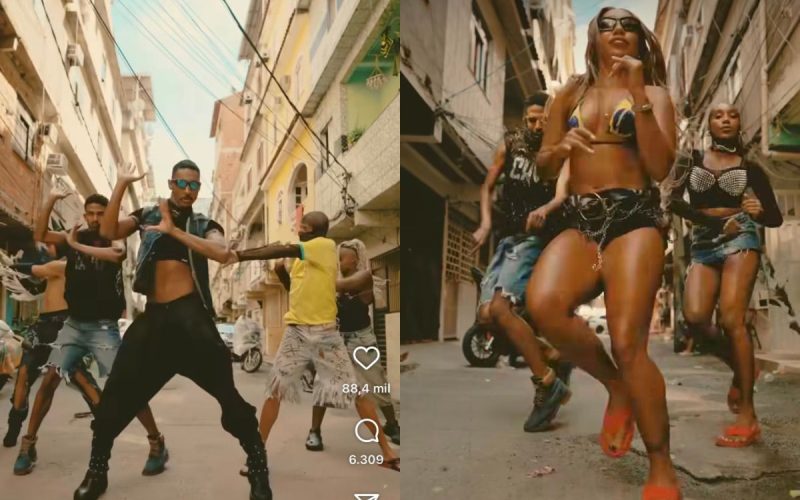 Dançarinos da Maré homenageiam Lady Gaga com funk e passinho