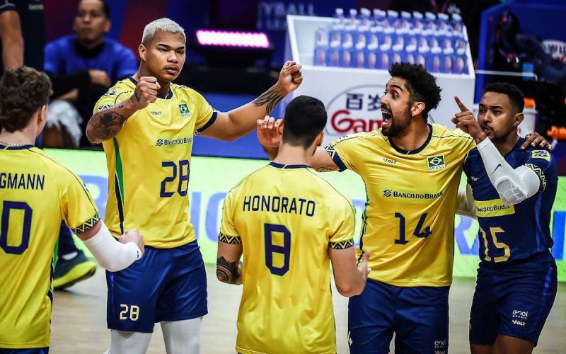 Vôlei: Brasil vira no tie-break e vence Ucrânia na Liga das Nações
