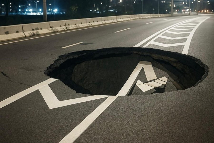 Interdição da Marginal Tietê para reparo de cratera deve durar um mês