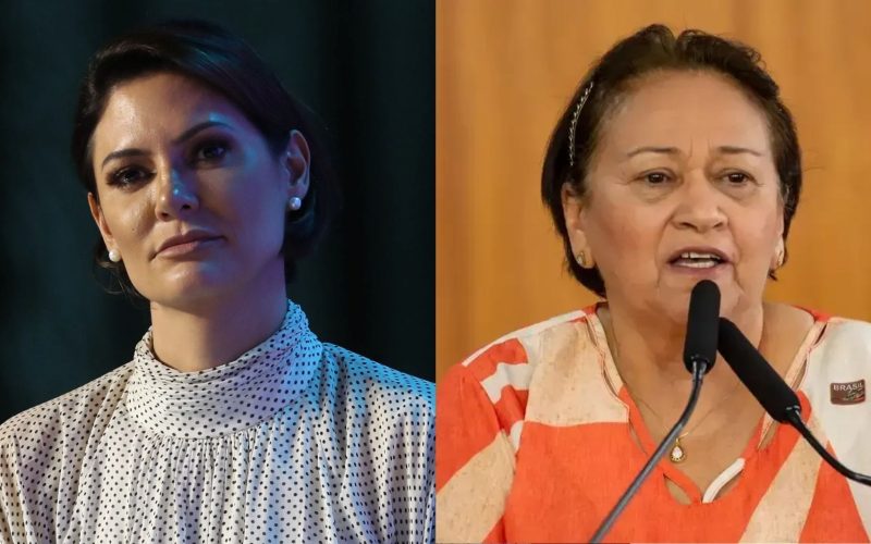 Michelle agradece a governadora do PT por “suporte“ a Bolsonaro no RN