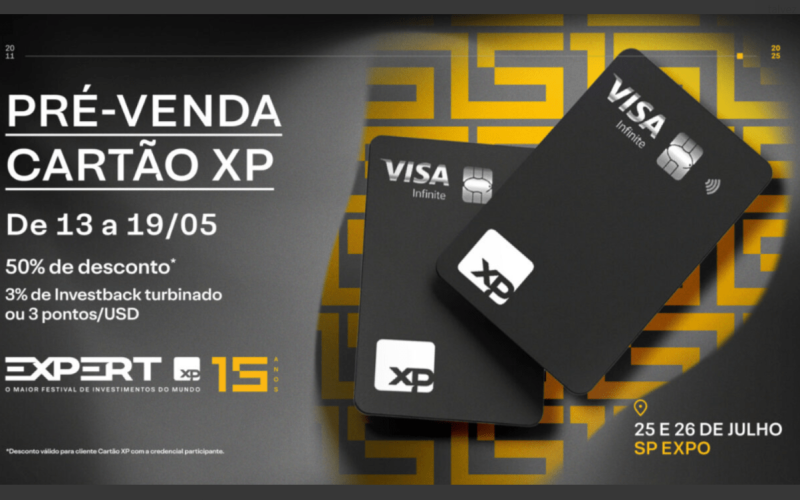 XP anuncia pré-venda de ingressos da Expert 2025; clientes com Cartão têm benefícios